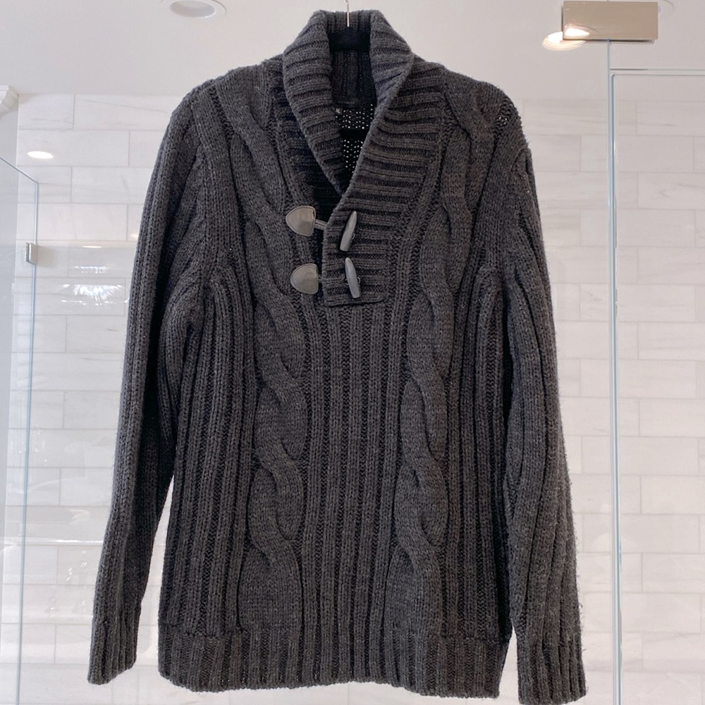 Men’s Black Wool Sweater